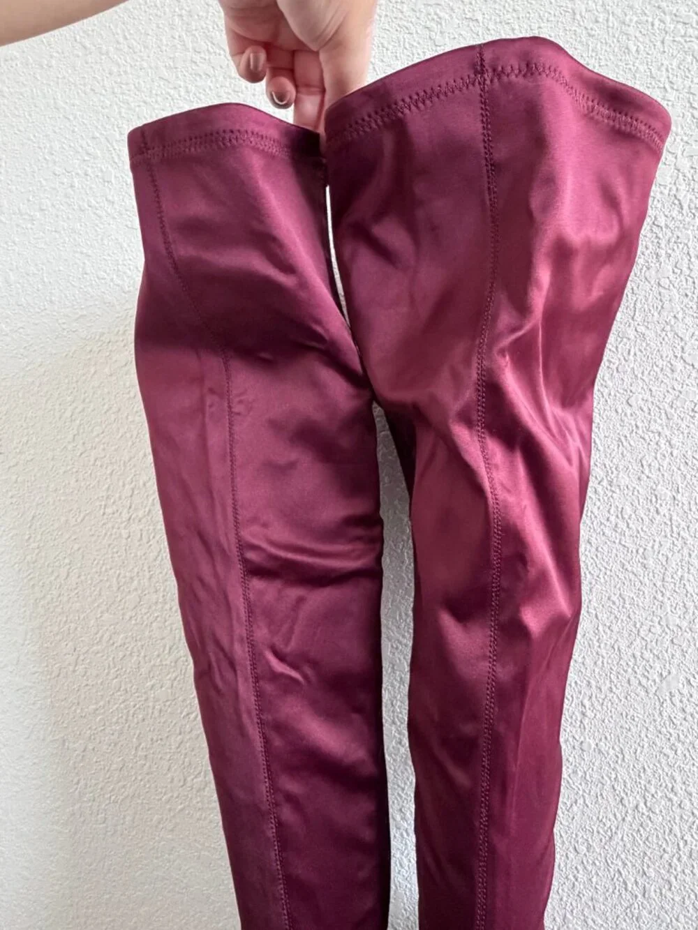 Torrid Maroon Red Over the Knee Boot - Size 8WW